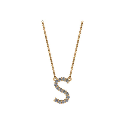 Diamond Initial Pendant