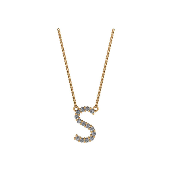 Diamond Initial Pendant