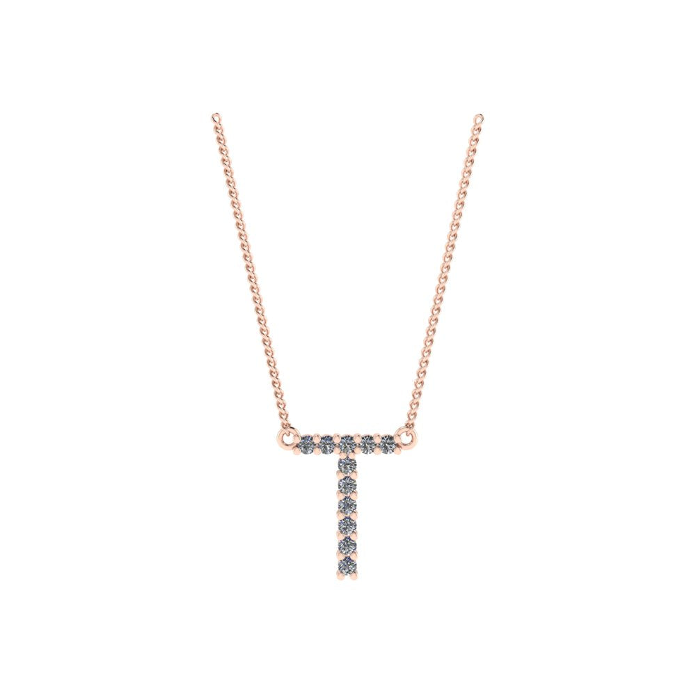 Diamond Initial Pendant
