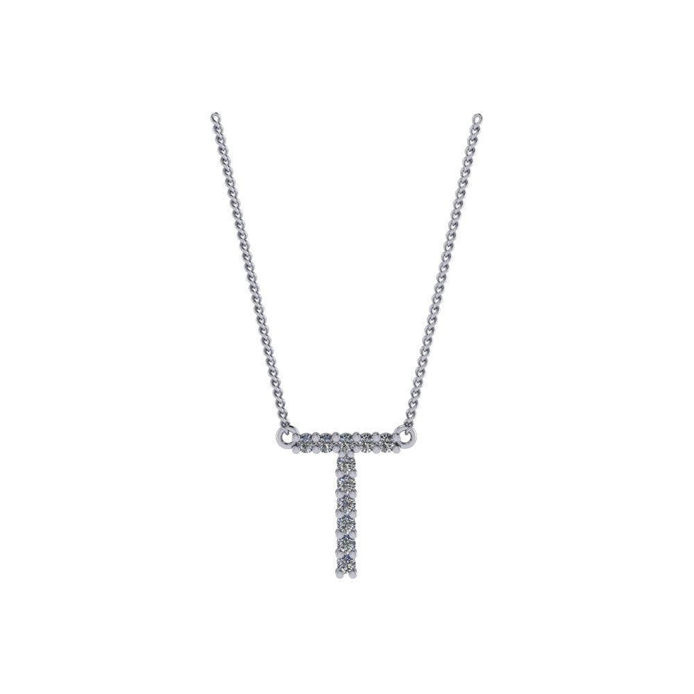 Diamond Initial Pendant