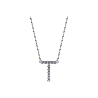 Diamond Initial Pendant