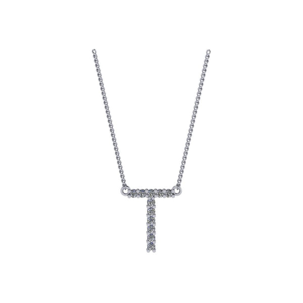 Diamond Initial Pendant