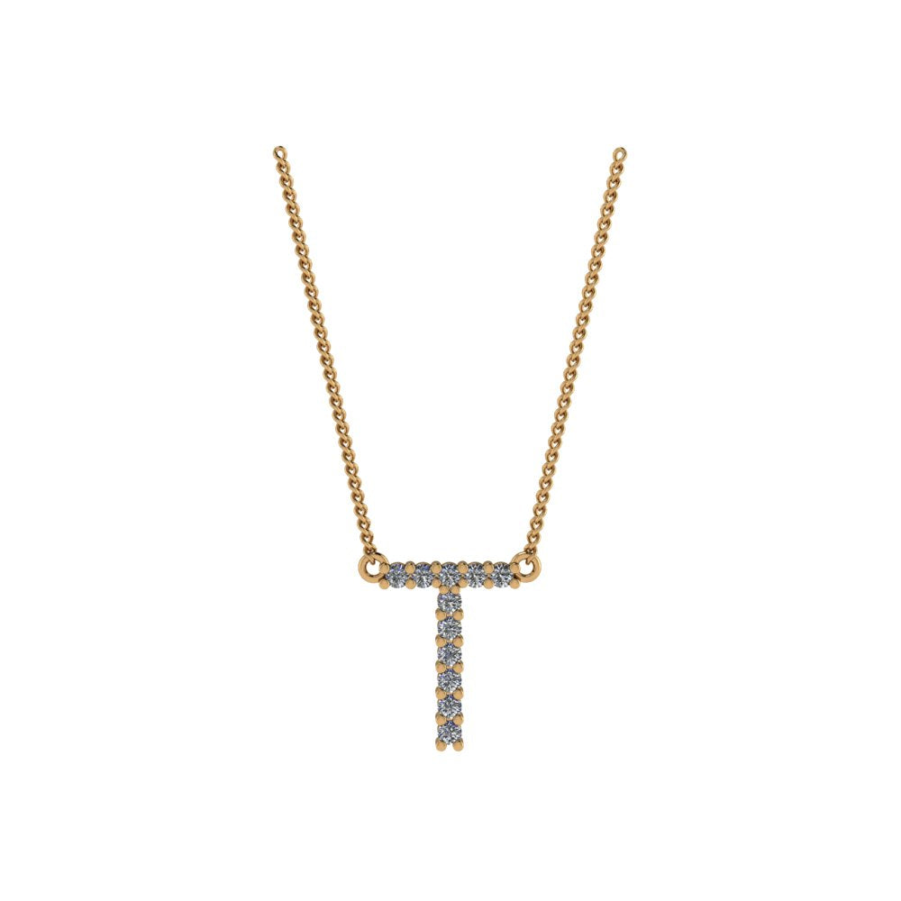 Diamond Initial Pendant