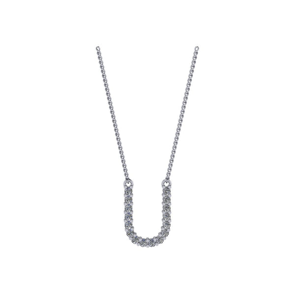 Diamond Initial Pendant