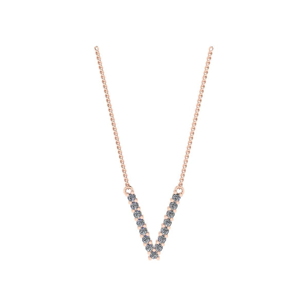 Diamond Initial Pendant