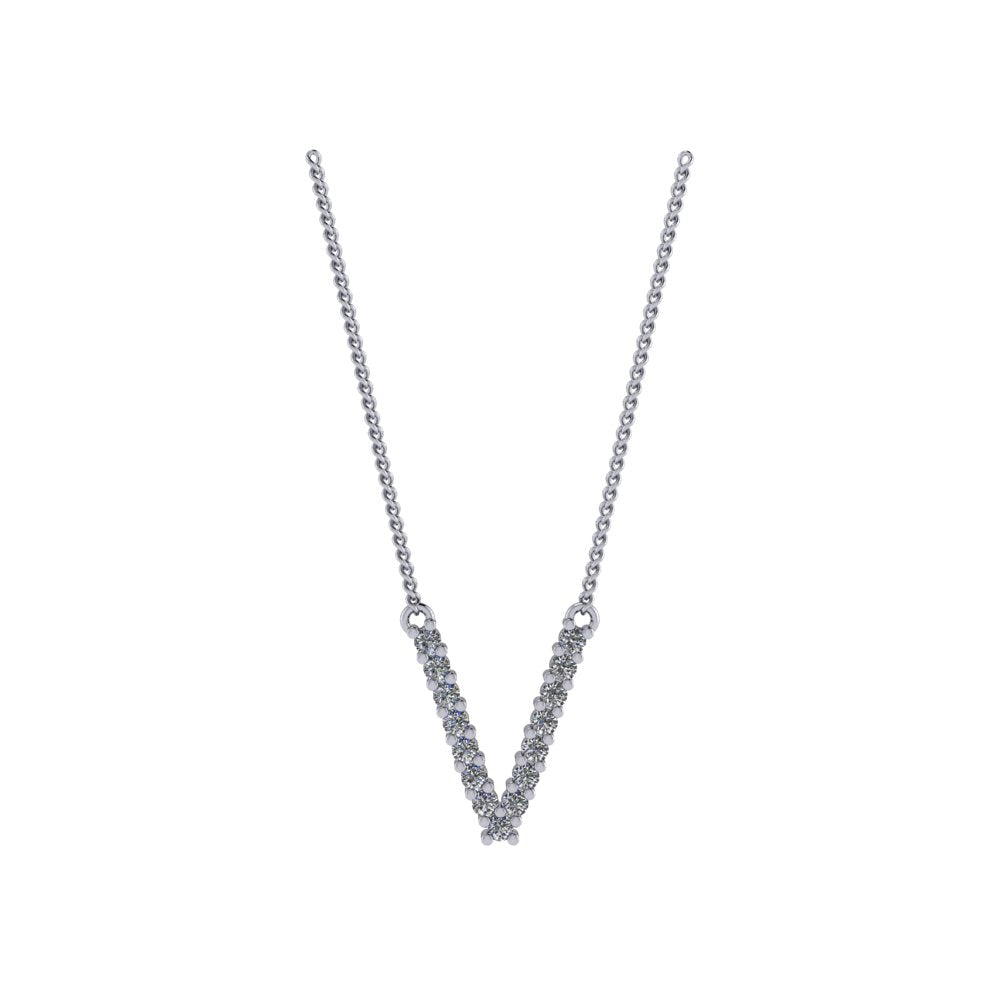 Diamond Initial Pendant