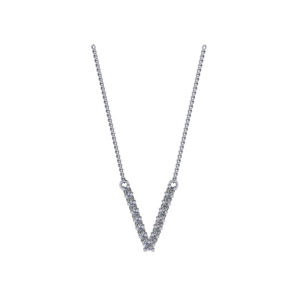 Diamond Initial Pendant