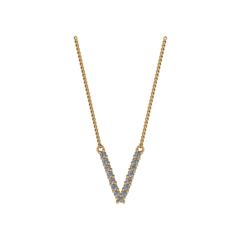 Diamond Initial Pendant