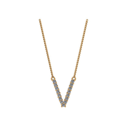 Diamond Initial Pendant