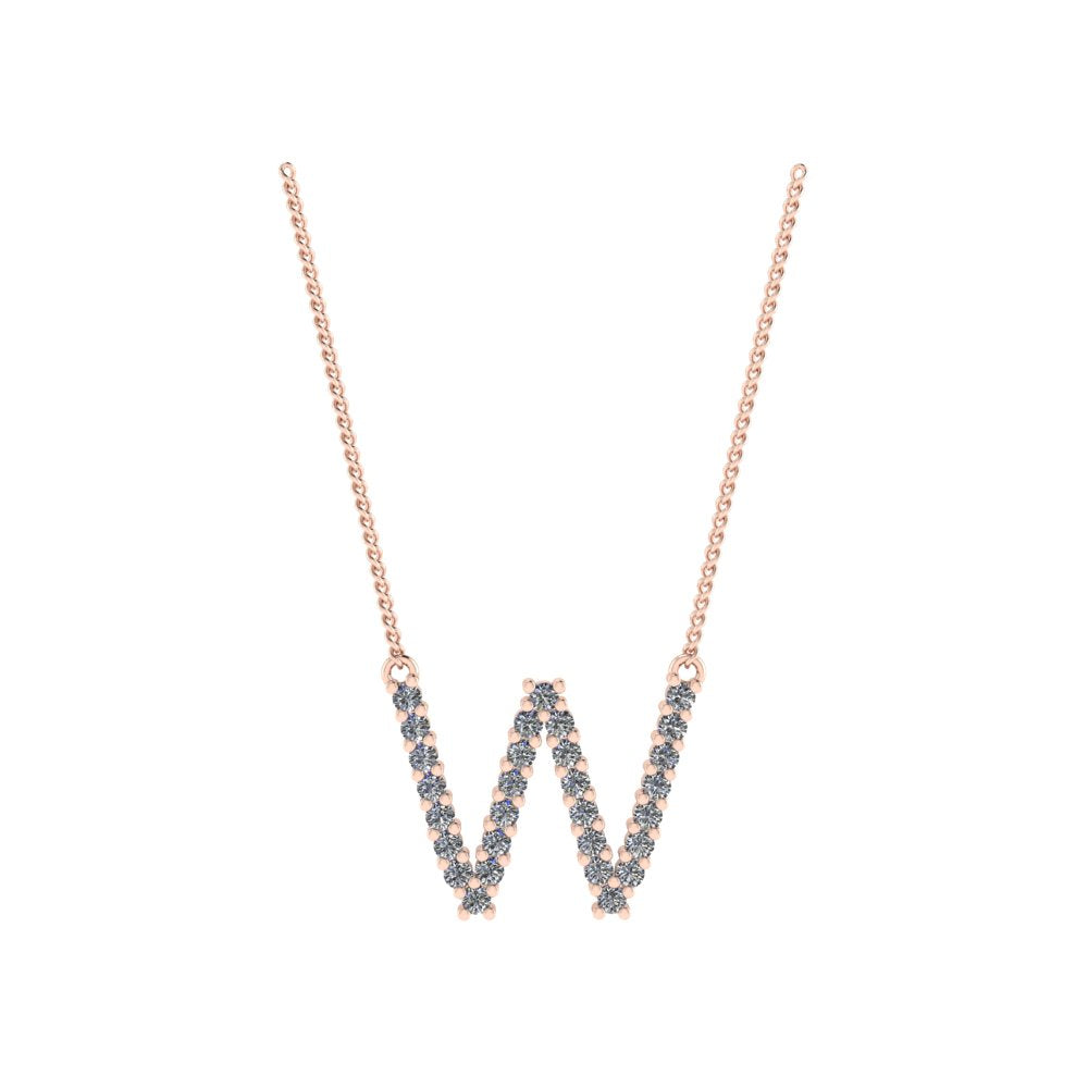 Diamond Initial Pendant