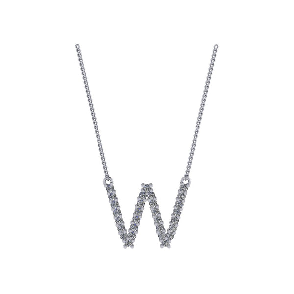 Diamond Initial Pendant
