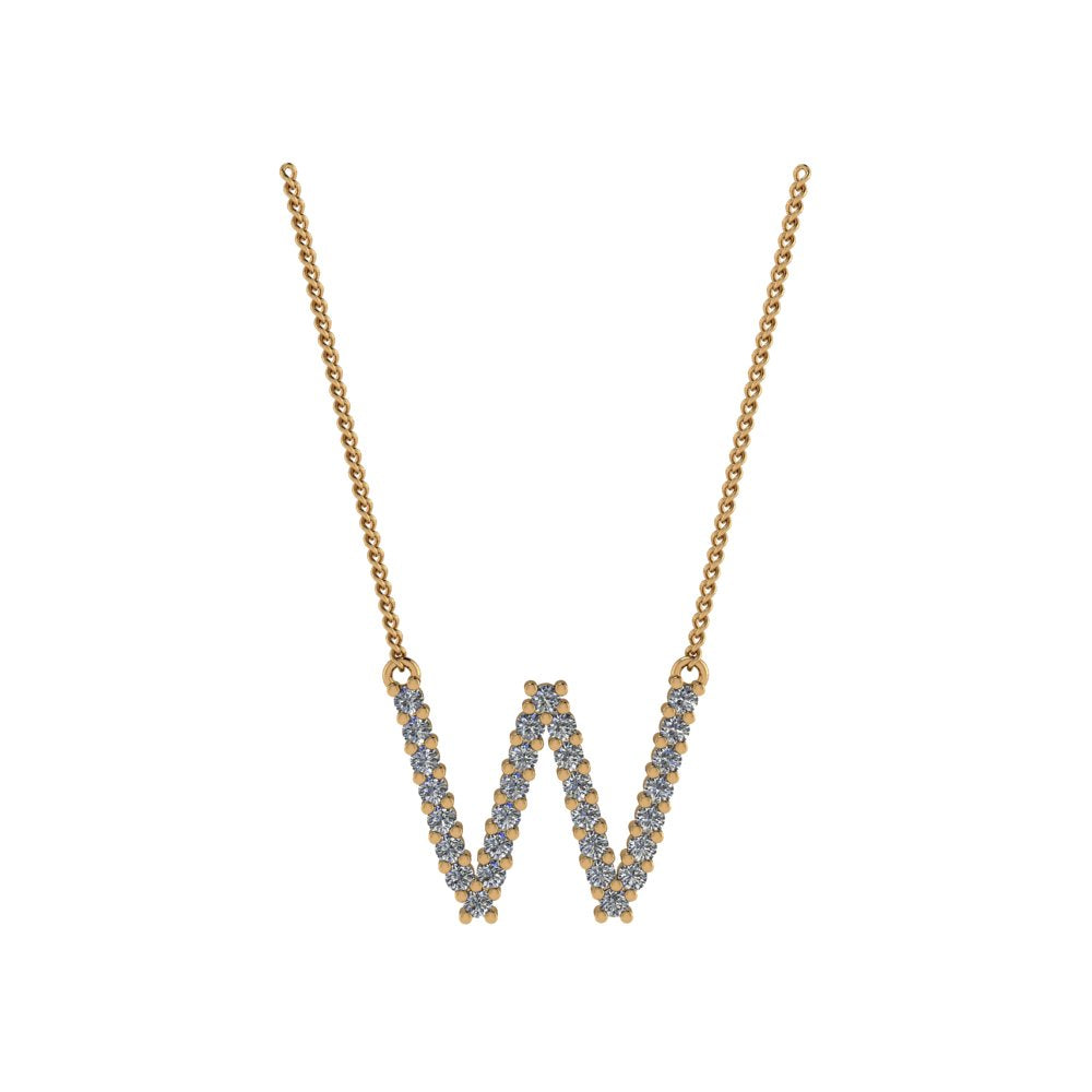 Diamond Initial Pendant
