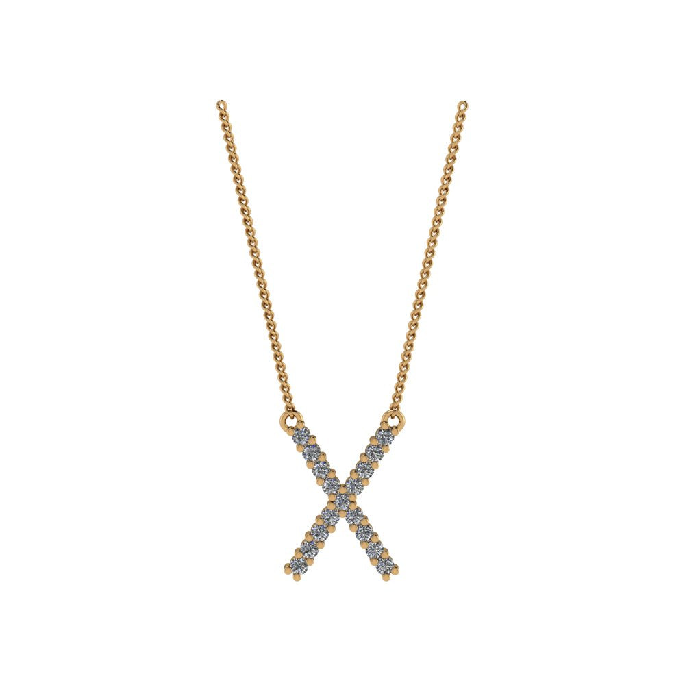 Diamond Initial Pendant