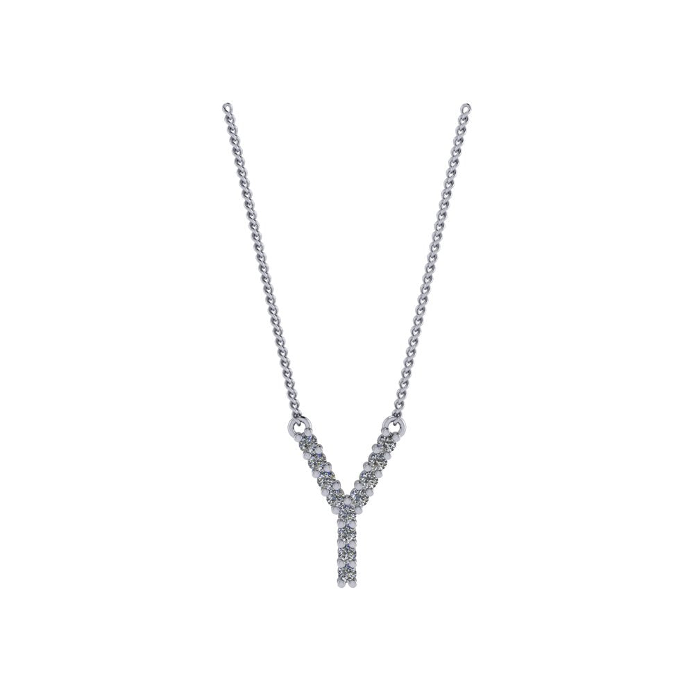 Diamond Initial Pendant