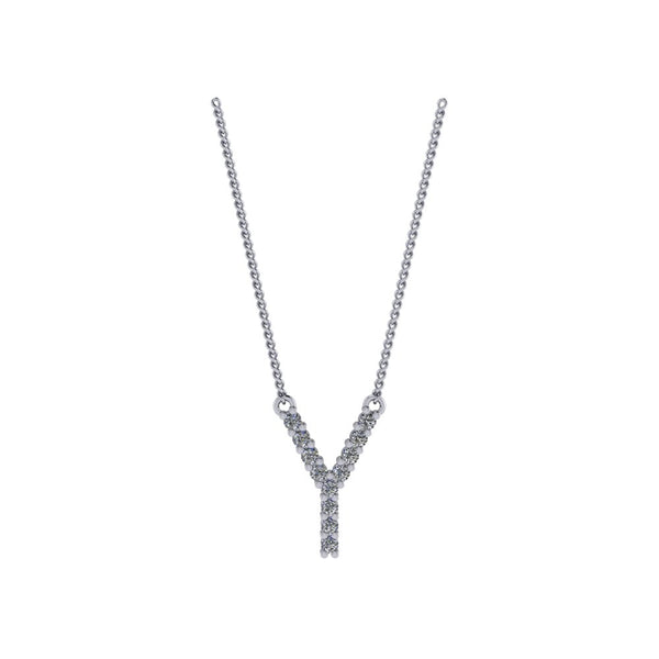 Diamond Initial Pendant