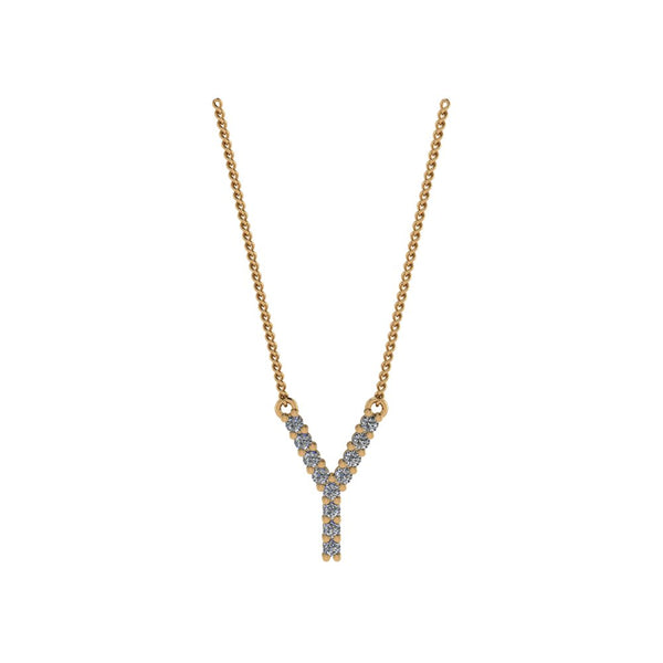 Diamond Initial Pendant