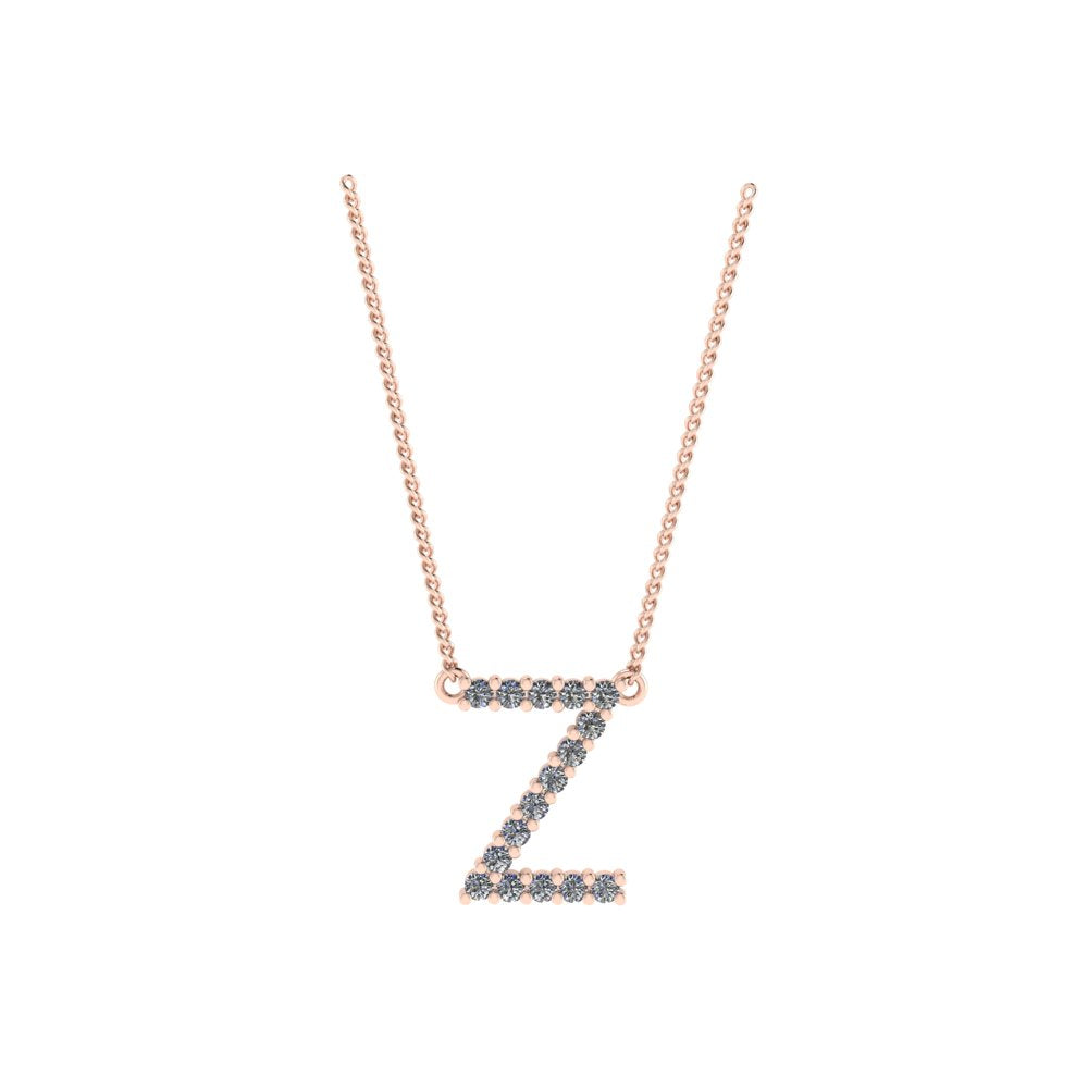 Diamond Initial Pendant