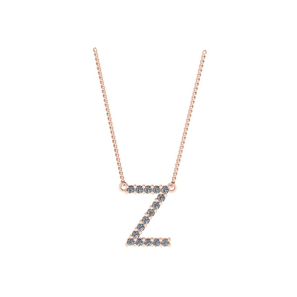 Diamond Initial Pendant