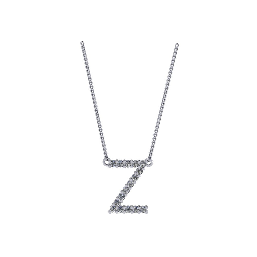 Diamond Initial Pendant