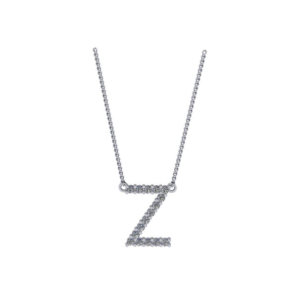 Diamond Initial Pendant